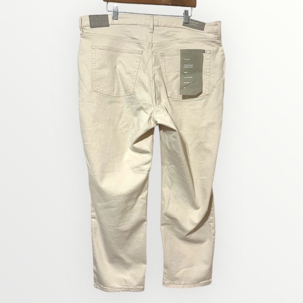 Everlane The Original Cheeky Jeans 35 NWT ECRU - Picture 10 of 12